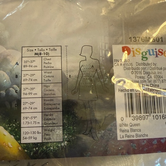 Alice Through the Looking Glass White Queen Costume - Picture 9 of 10